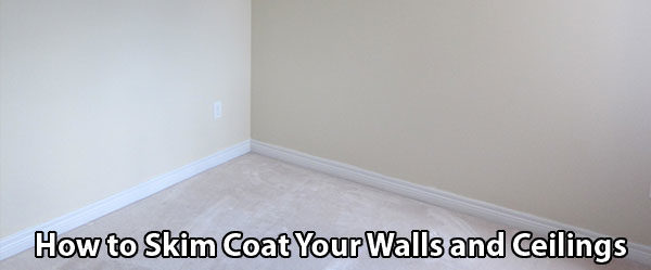 how to skim coat walls ceilings 1