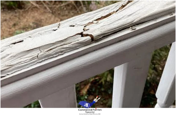 Cracked rotted railings