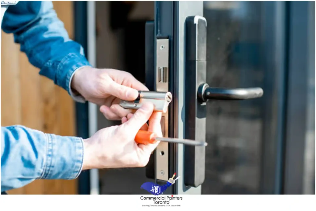 Door Lock and Handle Installation